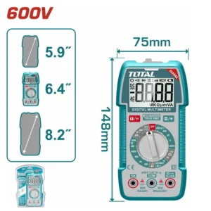 مالتي ميتر TOTAL Digital multimeter (TMT536002) مالتي ميتر TOTAL Digital multimeter (TMT536002)