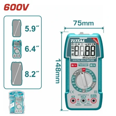 مالتي ميتر TOTAL Digital multimeter (TMT536002) مالتي ميتر TOTAL Digital multimeter (TMT536002)