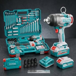 High-quality,_professional_commercial_web_photography_202609061846 طقم 138 قطعه امباكت 1350 نيوتن thkthp41383 IMPACT WRENCH TOOL SET