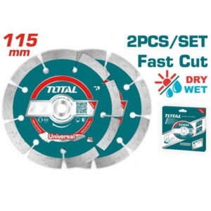 TAC-21111532 طقم الماظه 4.5 بوصه 2قطعه TOTAL DIAMOND DISCS 2PCS 115mm TAC21111532