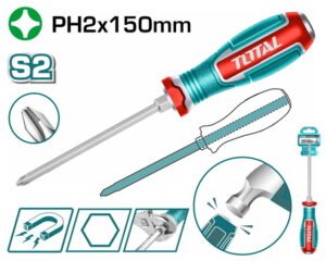 TGTPH2150 مفك صليبه دق توتالTGTPH2150