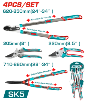 THT1593401_800x طقم مقصات للحدائق مقص تليسكوبى 2 مقص تقليم عقلة مقص اسوار THT1593401