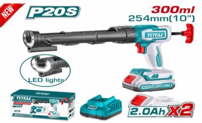 مسدس سليكون بطاريه مع 2 بطاريه TCGLI20021 silicone gun total