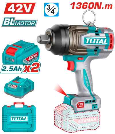 tiwli421362 امباكت رانش 1360 نيوتن 42 فولت impact wrench