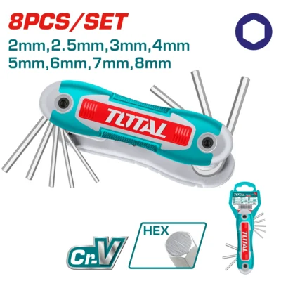 2588e361-cc24-480c-a20b-26c5f7332a7a طقم الانكيه مسدس مطواة 8 قطع توتال THT1061826