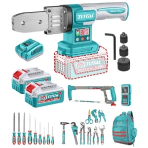 set-de-termofusora-20v-herramientas-manuales-25-piezas-set-de-termofusora-20v-herramientas-manuales-25-piezas (1) كومبو ماكينه لحام بروبلين مع عدد وشنطه ظهر-توتال-TOS260105